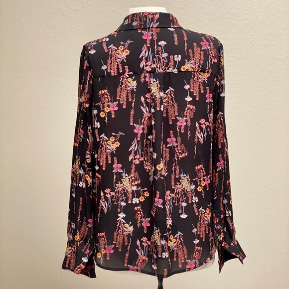 Semi Sheer Floral Blouse Lily White - Picture 2 of 8